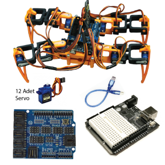 DIY Arduino Örümcek Robot Full Set