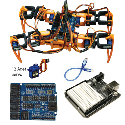 Arduino Örümcek Robot Full Set