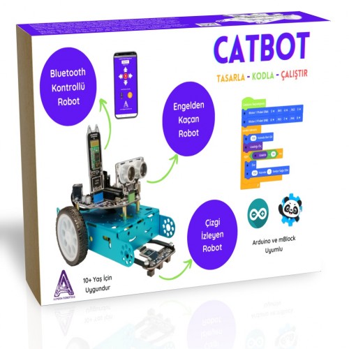CatBot - Arduino Robot Geliştirme Seti 10'lu Paket