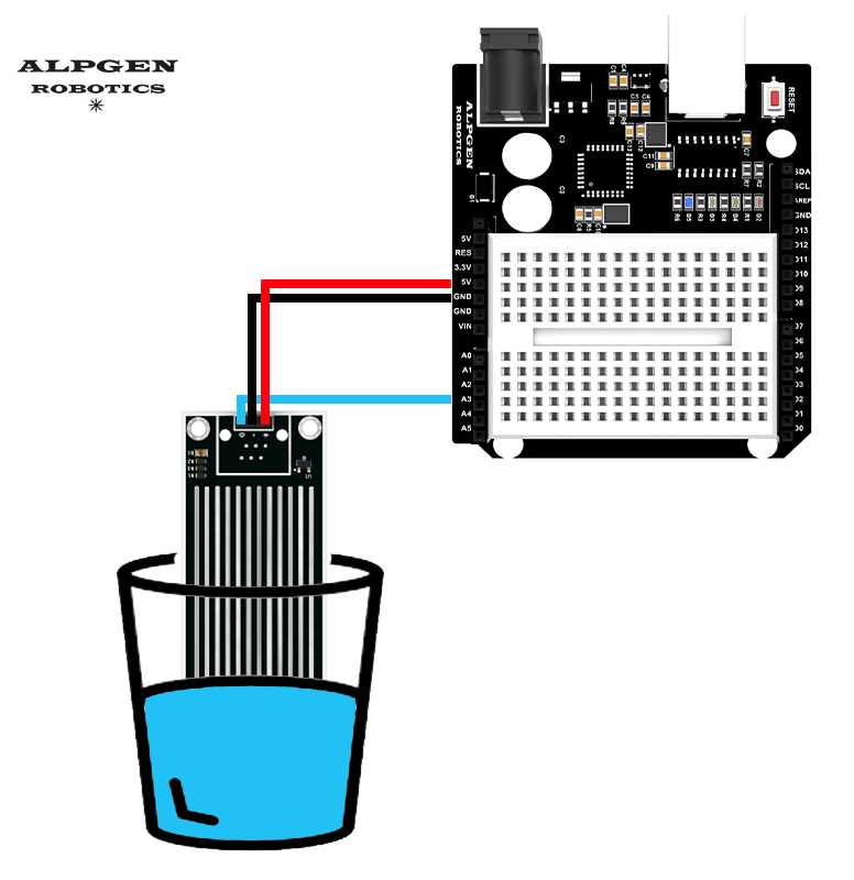 arduino su seviye sensörü örnek devre ve kod