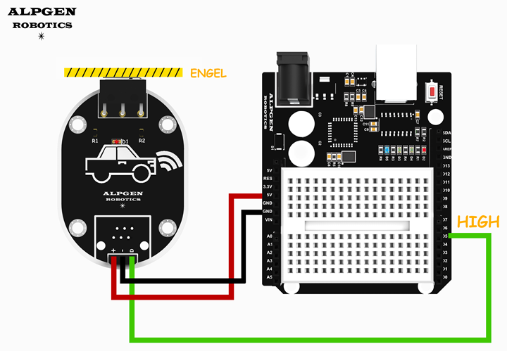 arduino darbe sensör modülü devresi ve örnek kod